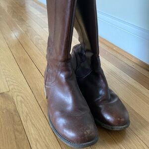 Ugg Brown Leather Riding Boots